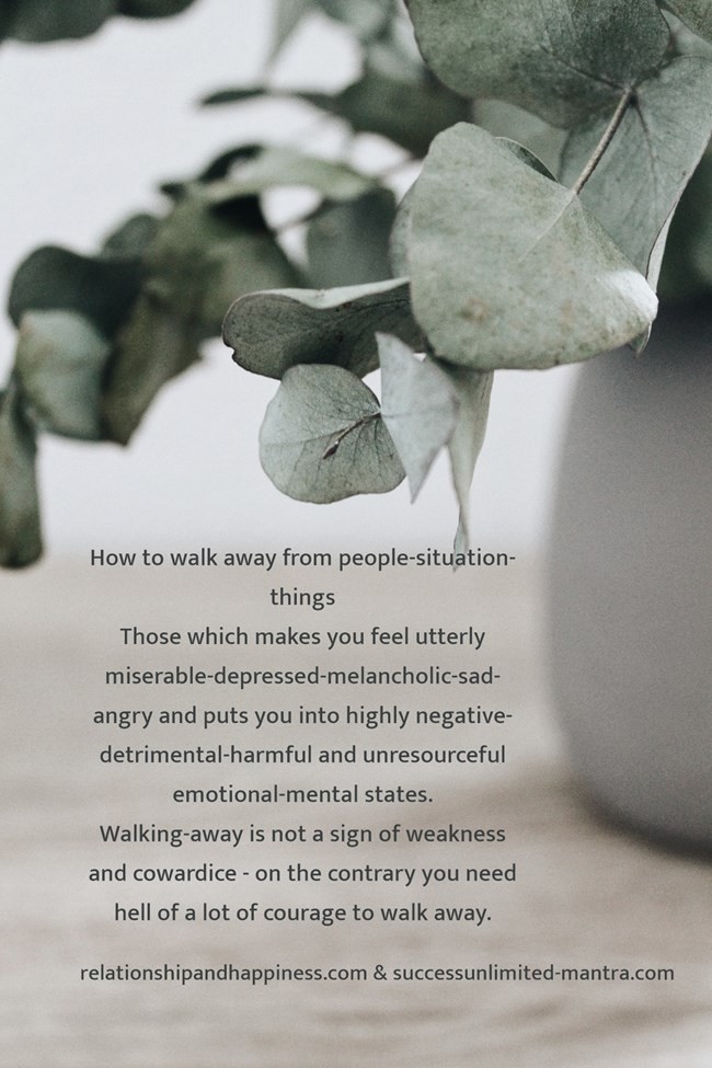 Recognizing Patterns to know if you need to walk away from people-situation-things 